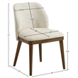 Meridian Furniture Valeo Beige Linen Textured Fabric Dining Chair (Set of 2)