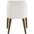 Meridian Furniture Valeo Cream Linen Textured Fabric Dining Chair (Set of 2)