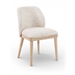Meridian Furniture Valeo Beige Linen Textured Fabric Dining Chair (Set of 2)