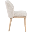 Meridian Furniture Valeo Beige Linen Textured Fabric Dining Chair (Set of 2)