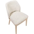Meridian Furniture Valeo Beige Linen Textured Fabric Dining Chair (Set of 2)