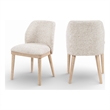 Meridian Furniture Valeo Beige Linen Textured Fabric Dining Chair (Set of 2)