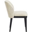 Meridian Furniture Valeo Beige Linen Textured Fabric Dining Chair (Set of 2)