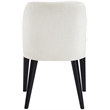 Meridian Furniture Valeo Cream Linen Textured Fabric Dining Chair (Set of 2)