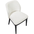 Meridian Furniture Valeo Cream Linen Textured Fabric Dining Chair (Set of 2)
