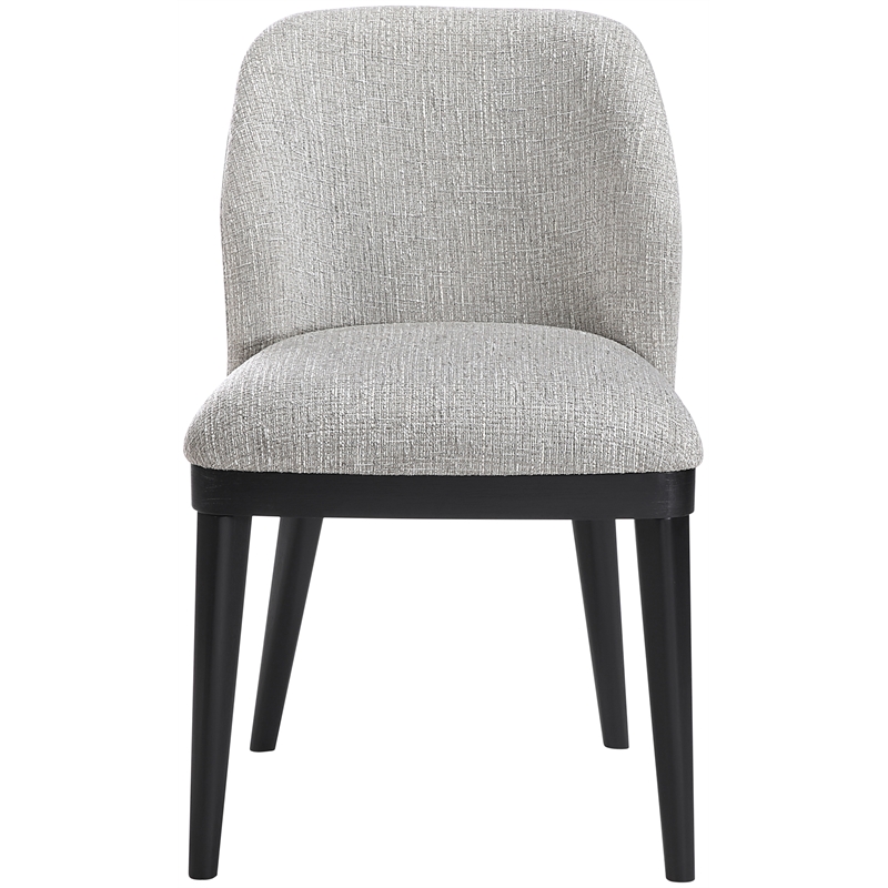Meridian Furniture Valeo Grey Linen Textured Fabric Dining Chair (Set of 2)