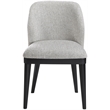 Meridian Furniture Valeo Grey Linen Textured Fabric Dining Chair (Set of 2)