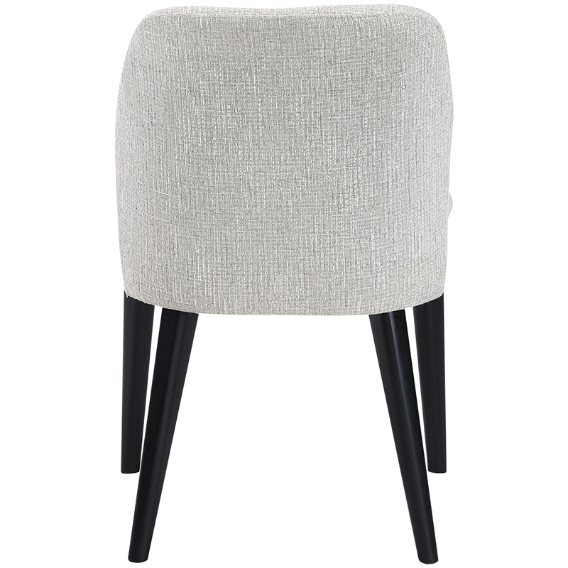 Meridian Furniture Valeo Grey Linen Textured Fabric Dining Chair (Set of 2)