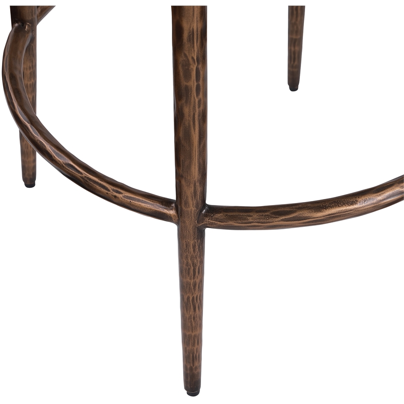 Meridian Furniture Ferro White Performance Fabric Upholstered Bar Stool