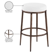Meridian Furniture Ferro White Performance Fabric Upholstered Bar Stool