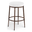 Meridian Furniture Ferro White Performance Fabric Upholstered Bar Stool