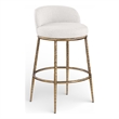 Meridian Furniture Ferro Cream Performance Fabric Upholstered Bar Stool