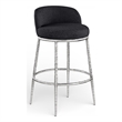 Meridian Furniture Ferro Black Performance Fabric Upholstered Bar Stool