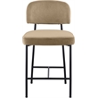 Meridian Furniture Zarelle Beige Performance Fabric Counter Stool (Set of 2)