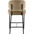 Meridian Furniture Zarelle Beige Performance Fabric Counter Stool (Set of 2)