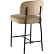 Meridian Furniture Zarelle Beige Performance Fabric Counter Stool (Set of 2)