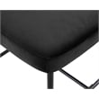 Meridian Furniture Zarelle Black Performance Fabric Counter Stool (Set of 2)