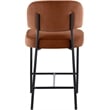 Meridian Furniture Zarelle Cognac Performance Fabric Counter Stool (Set of 2)
