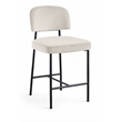 Meridian Furniture Zarelle Cream Performance Fabric Counter Stool (Set of 2)
