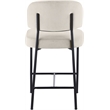 Meridian Furniture Zarelle Cream Performance Fabric Counter Stool (Set of 2)