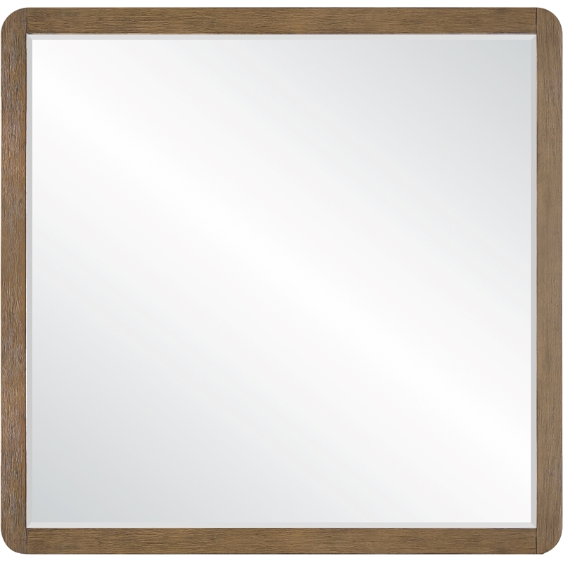 Meridian Furniture Adagio Brown Solid Wood And Oak Veneer Mirror