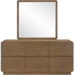 Meridian Furniture Adagio Brown Solid Wood And Oak Veneer Mirror