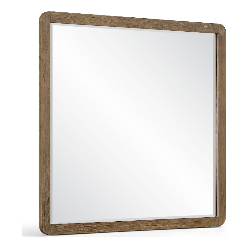 Meridian Furniture Adagio Brown Solid Wood And Oak Veneer Mirror