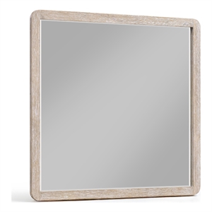 Meridian Furniture Adagio Natural Solid Wood And Oak Veneer Mirror