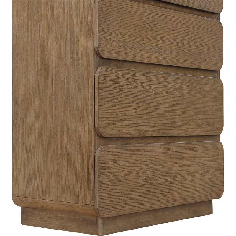 Meridian Furniture Adagio Brown Solid Wood And Oak Veneer Chest