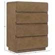 Meridian Furniture Adagio Brown Solid Wood And Oak Veneer Chest