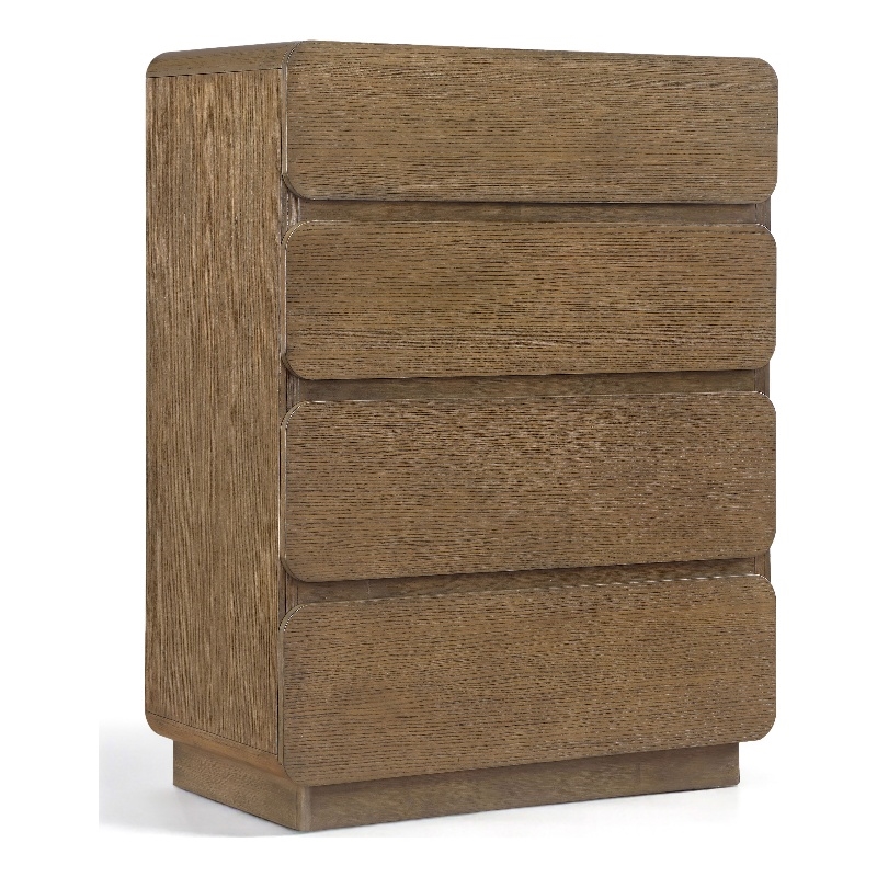 Meridian Furniture Adagio Brown Solid Wood And Oak Veneer Chest