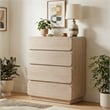 Meridian Furniture Adagio Natural Solid Wood And Oak Veneer Chest