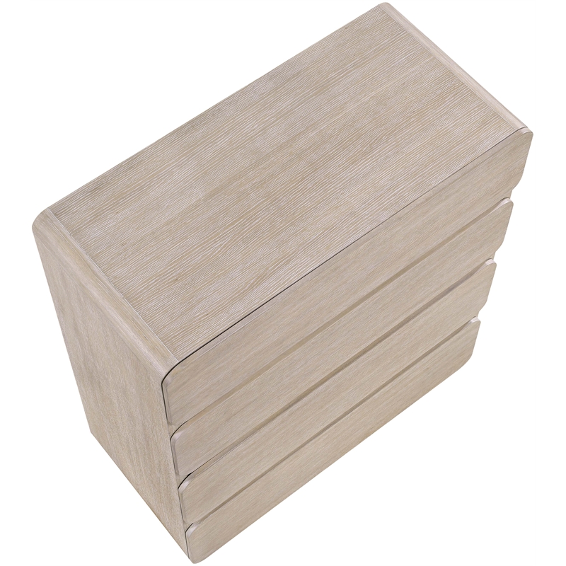 Meridian Furniture Adagio Natural Solid Wood And Oak Veneer Chest