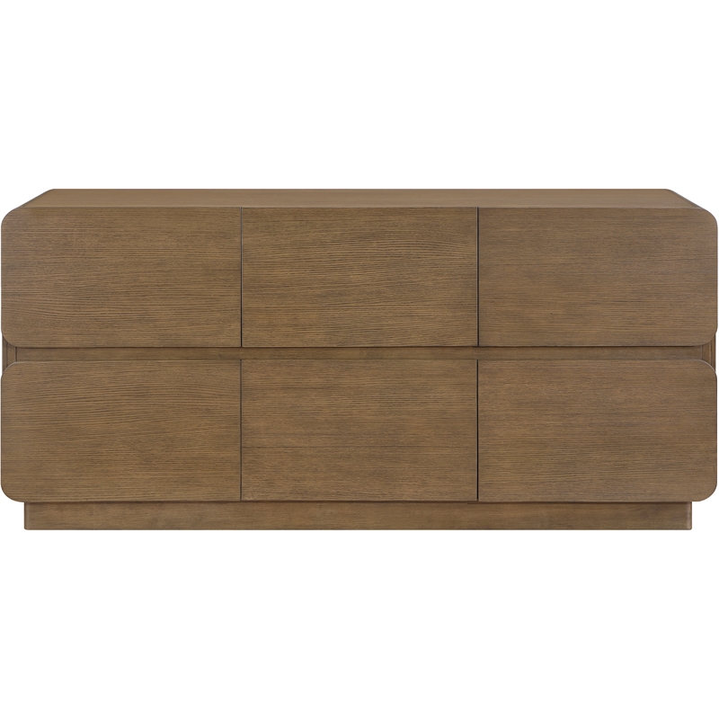 Meridian Furniture Adagio Brown Solid Wood And Oak Veneer Dresser