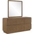 Meridian Furniture Adagio Brown Solid Wood And Oak Veneer Dresser
