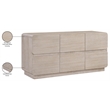 Meridian Furniture Adagio Natural Solid Wood And Oak Veneer Dresser
