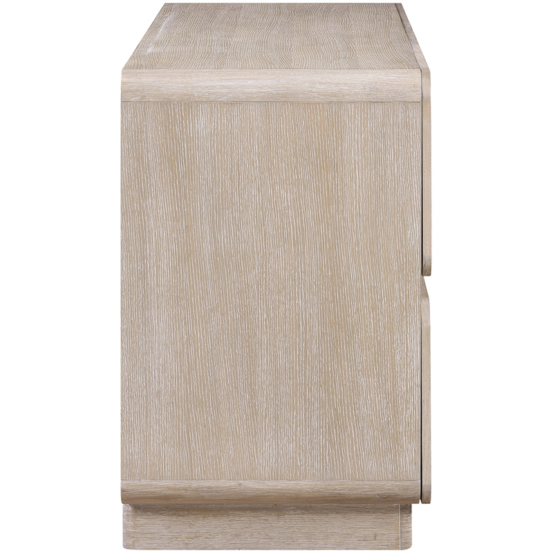 Meridian Furniture Adagio Natural Solid Wood And Oak Veneer Dresser