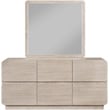 Meridian Furniture Adagio Natural Solid Wood And Oak Veneer Dresser