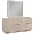 Meridian Furniture Adagio Natural Solid Wood And Oak Veneer Dresser