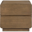 Meridian Furniture Adagio Brown Solid Wood And Oak Veneer Nightstand
