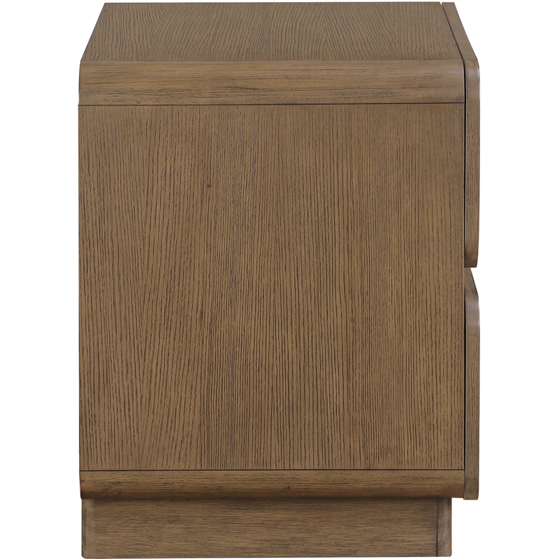 Meridian Furniture Adagio Brown Solid Wood And Oak Veneer Nightstand