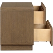 Meridian Furniture Adagio Brown Solid Wood And Oak Veneer Nightstand