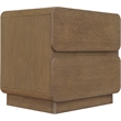 Meridian Furniture Adagio Brown Solid Wood And Oak Veneer Nightstand