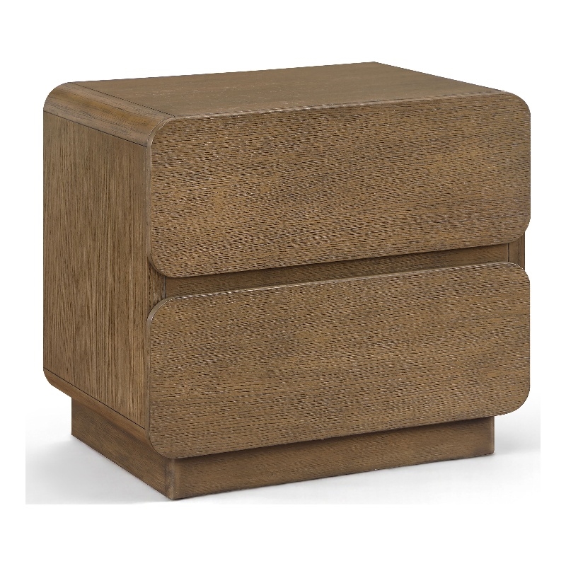 Meridian Furniture Adagio Brown Solid Wood And Oak Veneer Nightstand
