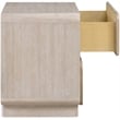 Meridian Furniture Adagio Natural Solid Wood And Oak Veneer Nightstand
