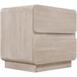 Meridian Furniture Adagio Natural Solid Wood And Oak Veneer Nightstand