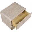 Meridian Furniture Adagio Natural Solid Wood And Oak Veneer Nightstand