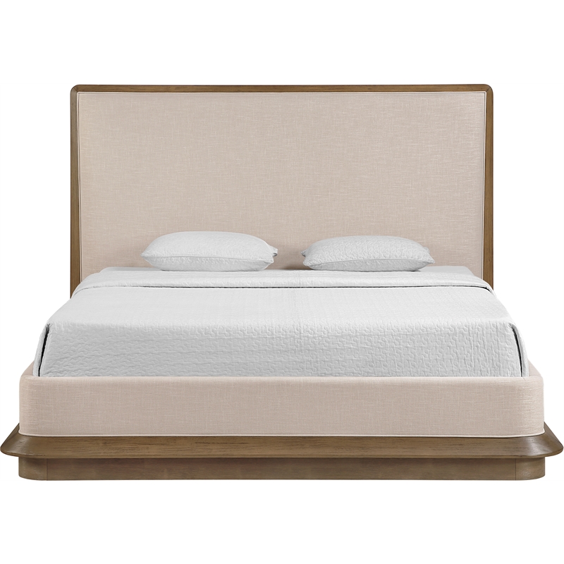 Meridian Furniture Adagio Brown Fabric Upholstered King Bed