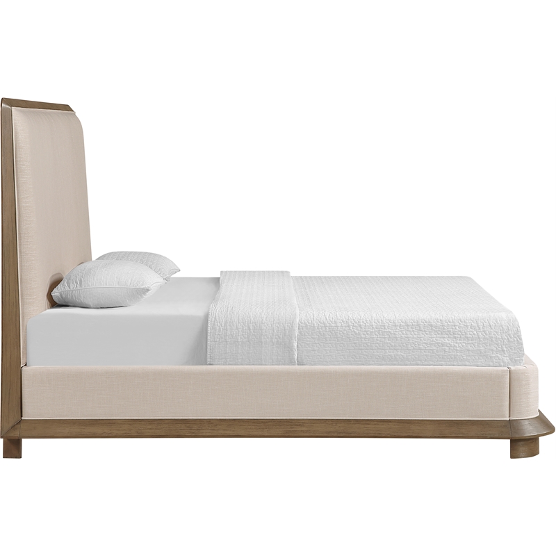 Meridian Furniture Adagio Brown Fabric Upholstered King Bed