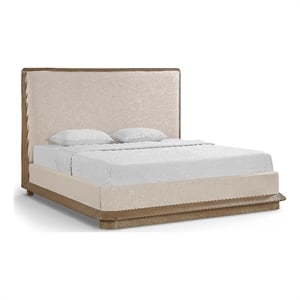 Meridian Furniture Adagio Brown Fabric Upholstered King Bed